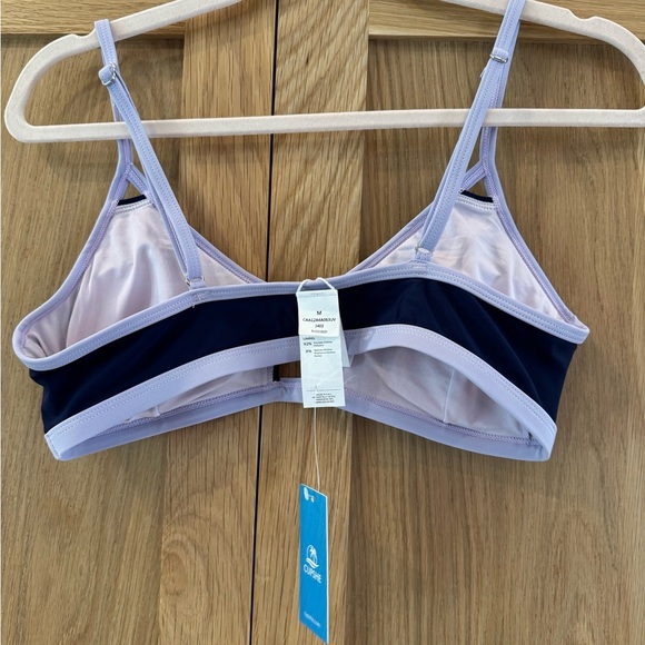 Cupshe Navy and Lavender swim top - Picture 3 of 4